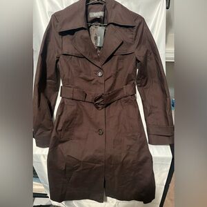 Kenneth Cole Reaction Dark Brown Trench Coat